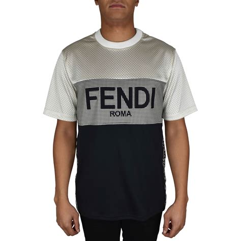 fendi printed shirt with florals men|fendi men's printed t shirts.